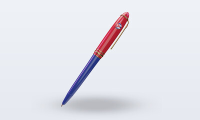 3d ballpoint Cuba flag rendering front view