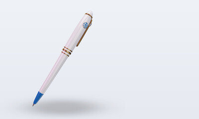3d ballpoint Greece flag rendering left view