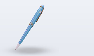 3d ballpoint Guatemala flag rendering left view