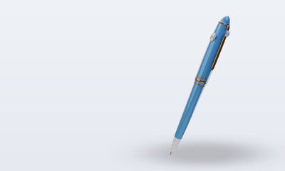 3d ballpoint Guatemala flag rendering right view