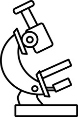 microscope runs isolated on white background