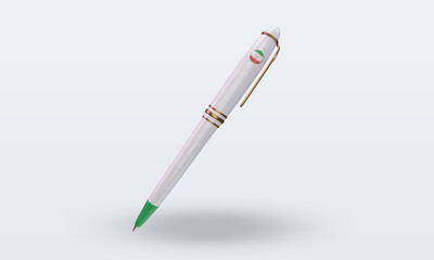 3d ballpoint Iran flag rendering front view
