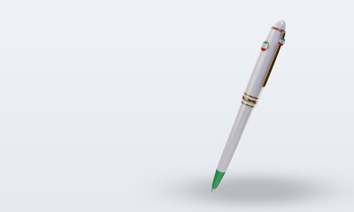 3d ballpoint Iran flag rendering right view