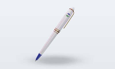 3d ballpoint Lesotho flag rendering front view