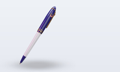 3d ballpoint Malaysia flag rendering left view