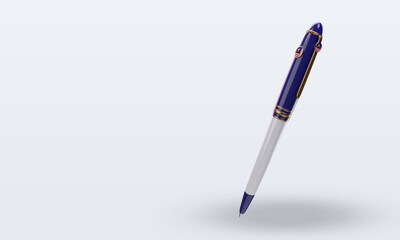 3d ballpoint Malaysia flag rendering right view