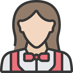 Female Croupier Icon