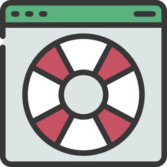 Fototapeta premium Website Help Icon