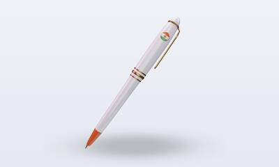 3d ballpoint Niger flag rendering front view