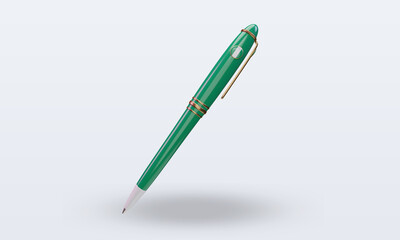 3d ballpoint Nigeria flag rendering front view