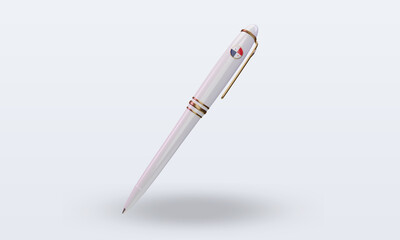 3d ballpoint Panama flag rendering front view