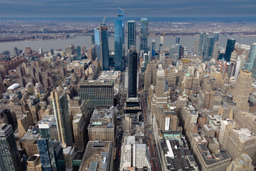 Fototapeta na wymiar Blick über New York, aufgenommen am Empire State Building