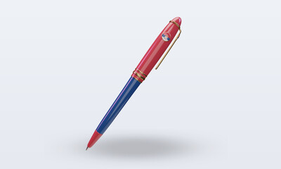 3d ballpoint Serbia flag rendering front view