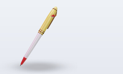 3d ballpoint Seychelles flag rendering left view