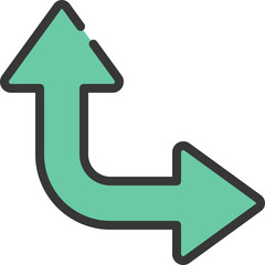 Right Up Arrow Icon