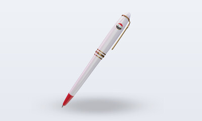 3d ballpoint Syria flag rendering front view
