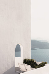 Building in Santorini, Greece, Caldera - obrazy, fototapety, plakaty