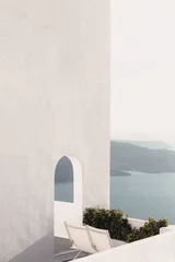 Zelfklevend Fotobehang Building in Santorini, Greece, Caldera © Nikos S.