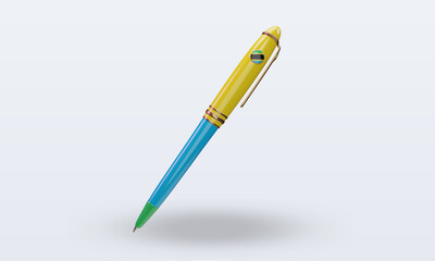 3d ballpoint Tanzania flag rendering front view