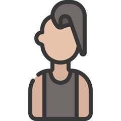 Punk Woman Icon