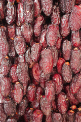  many date fruits display for sale at local market 
