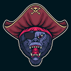 the pirate gorilla face