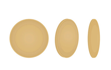 Set of coins. vector illustration