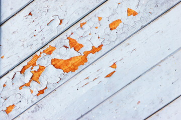 Plank blue cracked background