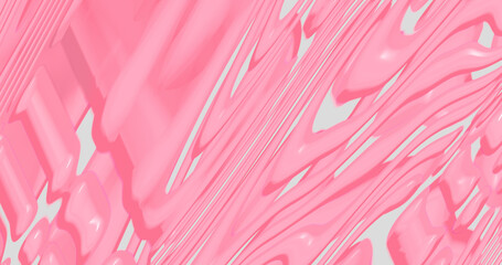 Render with pink floating strokes on light