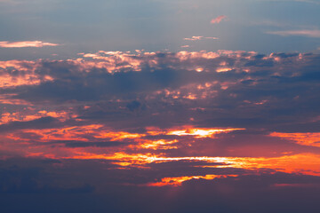 Awesome sky in twilight