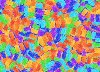Fototapeta na wymiar Colorful gummy bears abstract background