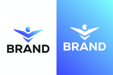  Falcon logo, Eagle logo, bird logo design template.