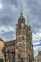 Fototapeta na wymiar St. Lorenz, Nuremberg, Germany