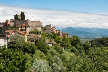 Fototapeta na wymiar Scenic views from Ameglia, Italy.
