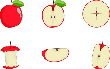 Apple fruit set