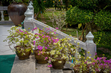 Old traditional buddhist temple in the Thailand