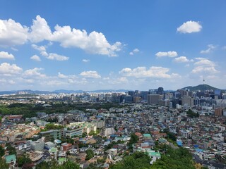 The view of Seoul Tower
