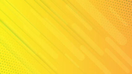 Yellow Orange Comic Web Banner Background with Bubble and shadow splash 