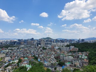 The view of Seoul Tower