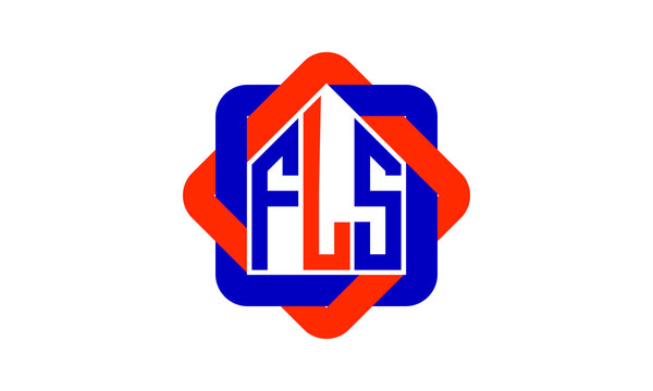 FLS three letter real estate logo with home icon logo design vector template | construction logo | housing logo | engineering logo | initial letter logo | minimalist logo | property logo |