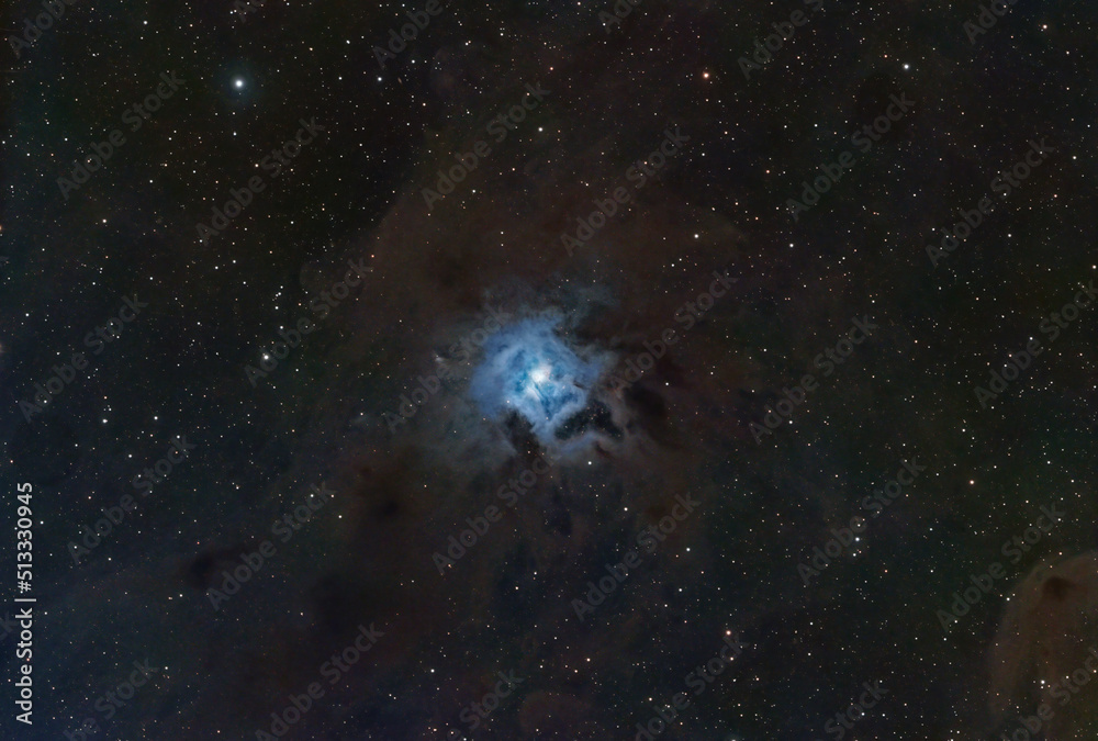 Wall mural the iris nebula in the constellation cepheus