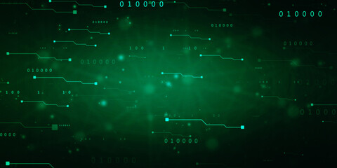 Fototapeta premium Internet binary data code computing or transmission process,Internet data transmission, Binary Code Background, Digital Abstract technology background