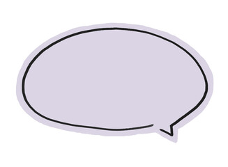 手書きのシンプルなふきだし