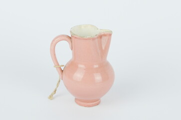 Vintage pink porcelain jug