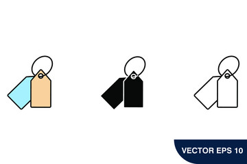 price tag icons  symbol vector elements for infographic web