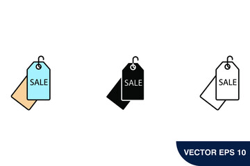 price tag icons  symbol vector elements for infographic web