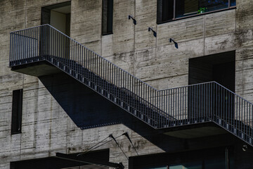 Fototapeta premium 影の付いた外階段