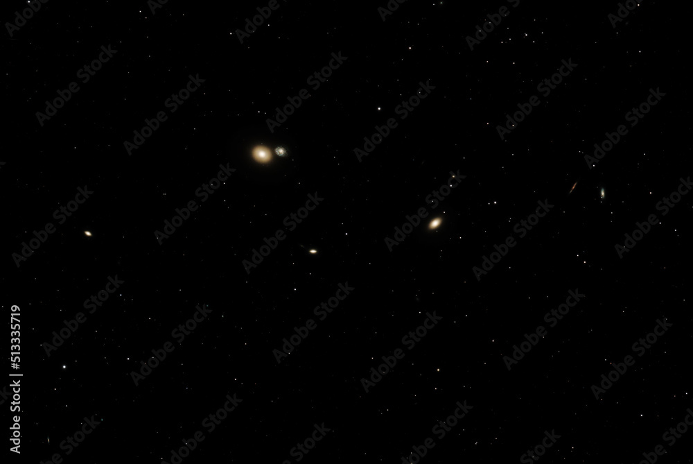 Wall mural virgo cluster window