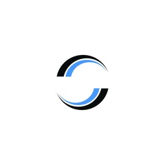 logo curve creative template technology logo vector