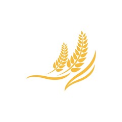 Wheat logo vector icon illustration